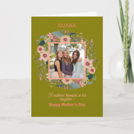 Tarjeta Flores muertas citan foto del día de la madre