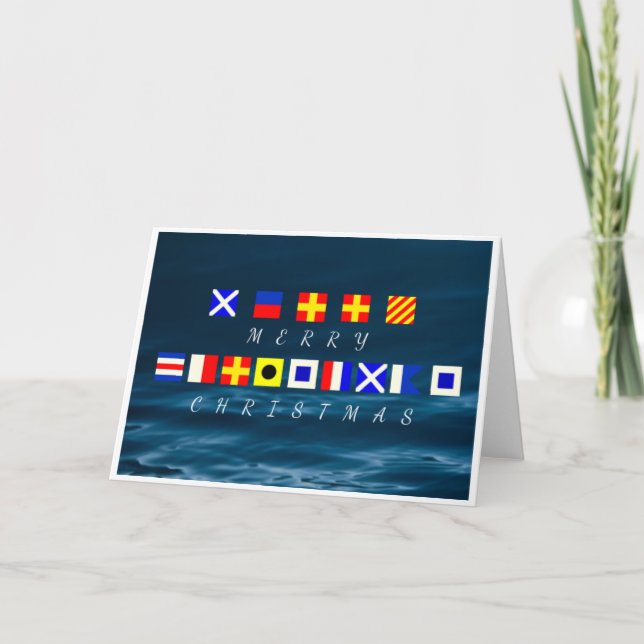 Tarjeta Flores navideñas de Feliz (Anverso)