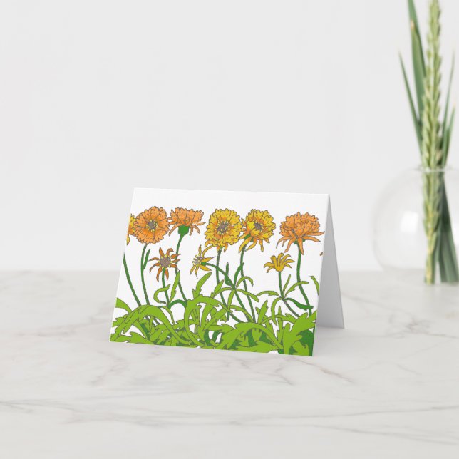 Tarjeta Flores Notecard de las maravillas (Anverso)