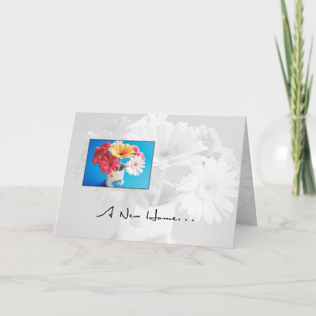 Tarjeta Flores nuevas para el hogar (Anverso)