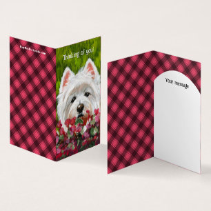 Tarjeta Flores occidentales y rosas