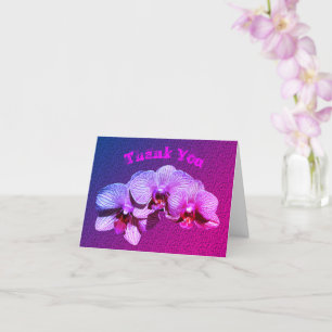 Tarjeta Flores Orquídeas Personalizadas Gracias