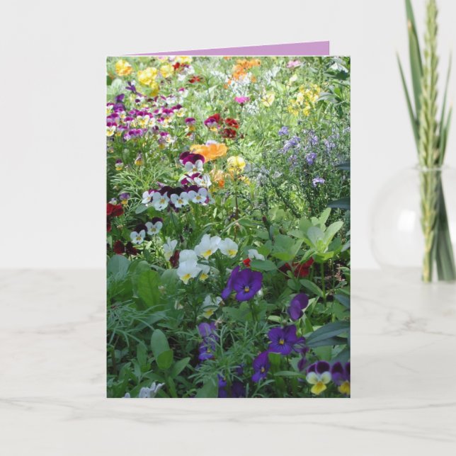 Tarjeta Flores para tu cumpleaños (Anverso)