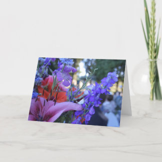Tarjeta Flores recicladas
