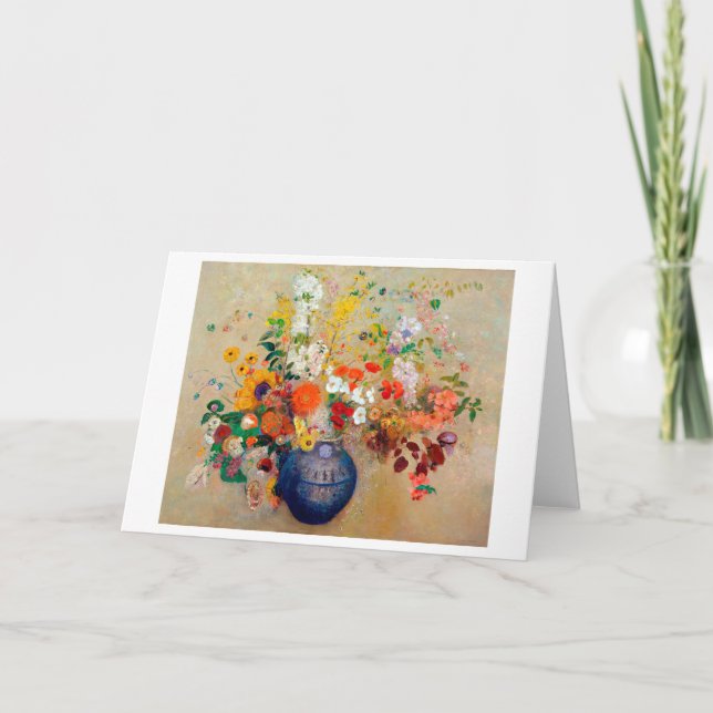 Tarjeta Flores, Redon (Anverso)