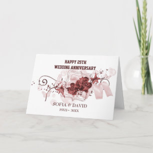 Tarjeta Flores rojas