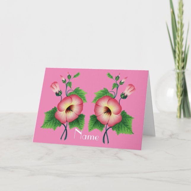 Tarjeta Flores rosa de inicio, Thunder_Cove (Anverso)