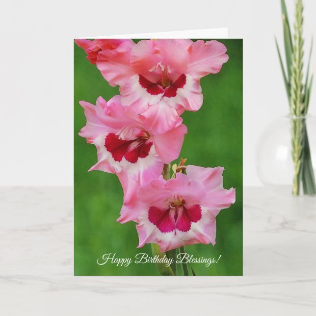 Tarjeta Flores rosas Flores Floral Art Faith Birthday Card (Anverso)
