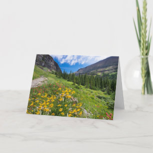 Tarjeta Flores Ruta de las flores de Montana