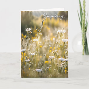 Tarjeta Flores salvajes de verano para la simpatía