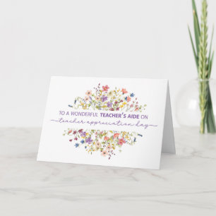 Tarjeta Flores salvajes en el Día de la Apreciación del Ai