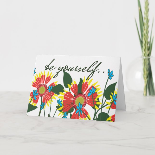 Tarjeta Flores salvajes para el valor (Anverso)