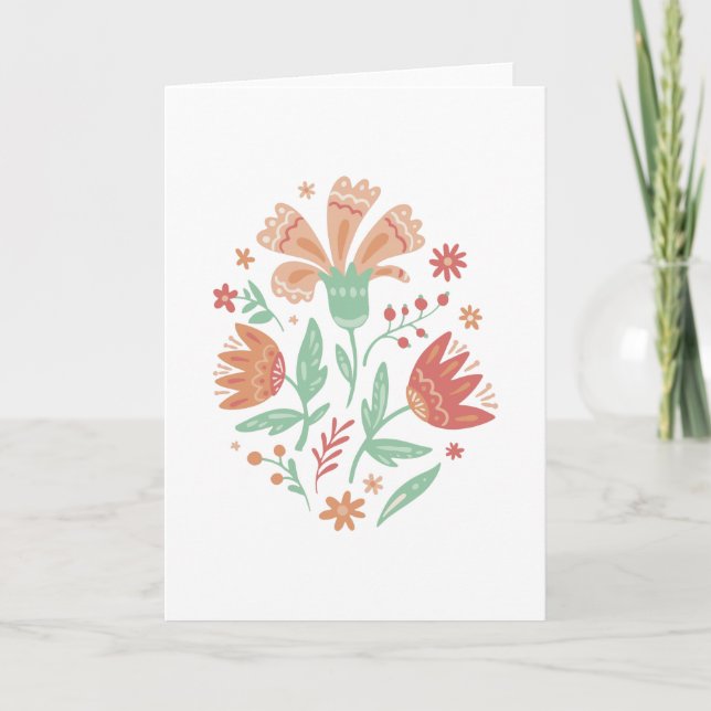 Tarjeta Flores silvestres (Anverso)