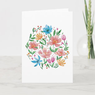Tarjeta Flores silvestres