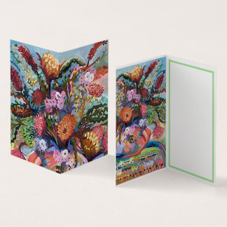 Tarjeta Flores silvestres australianas en jarrón