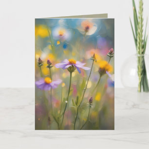 Tarjeta Flores Silvestres Caprichosas