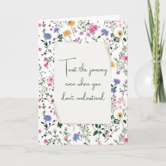 Tarjeta Flores Silvestres De Verano Pensando En Ti (Anverso)