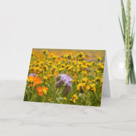 Tarjeta Flores silvestres en flor