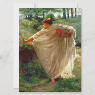 Tarjeta Flores silvestres (por Edward Poynter)