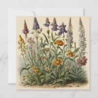 Flores silvestres vintage
