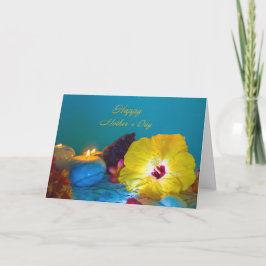 Tarjeta Flores y Día de la Madre de las Velas