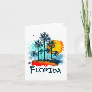 Tarjeta Florida Fl Summer Miami Vibes Beach Sunshine State