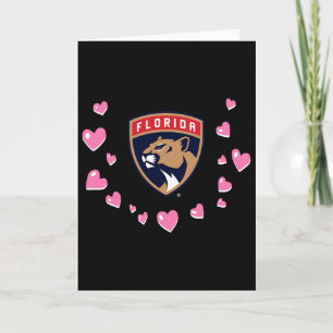 Tarjeta Florida Panthers Amor De San Valentín Nhl Licencia