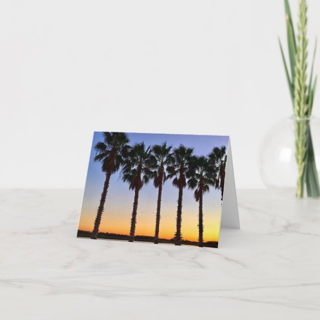 Tarjeta florida sunset notecard (Anverso)
