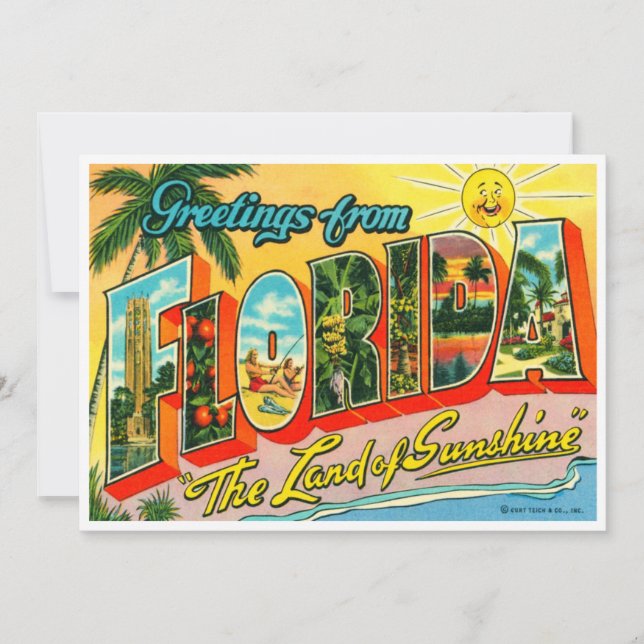 Tarjeta Florida Vintage (Anverso)