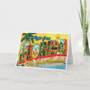 Tarjeta Florida Vintage
