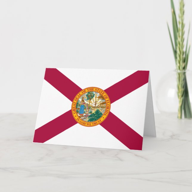 Tarjeta Floridian Flag, Flag of Florida (Anverso)