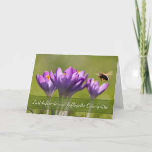 Tarjeta Floridos saludos de Pascua para tus seres queridos
