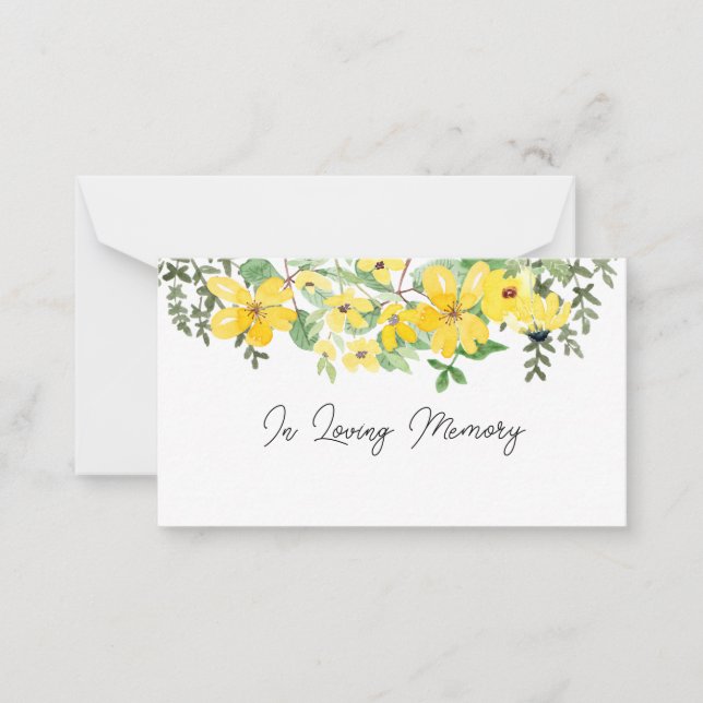 Tarjeta florista Ángel conmemorativo en memoria si (Anverso)