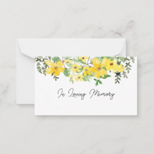 Tarjeta florista Ángel conmemorativo en memoria si