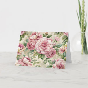 Tarjeta florística inspirada en éfemera de bonito