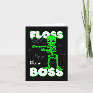 Tarjeta Floss Como Un Bosque Skeleton Halloween Chicas Ki