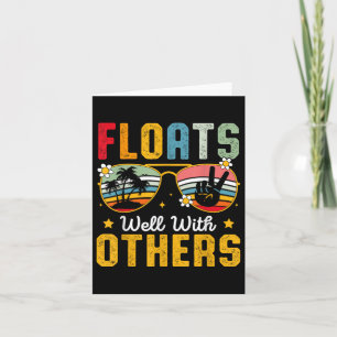 Tarjeta Flota bien con otros divertidos ríos flotando S
