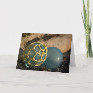 Tarjeta Flota de pesca de vidrio japonesa