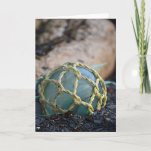 Tarjeta Flota de pesca de vidrio, vertical