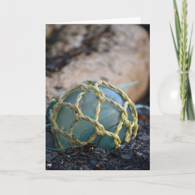 Tarjeta Flota de pesca de vidrio, vertical (Anverso)