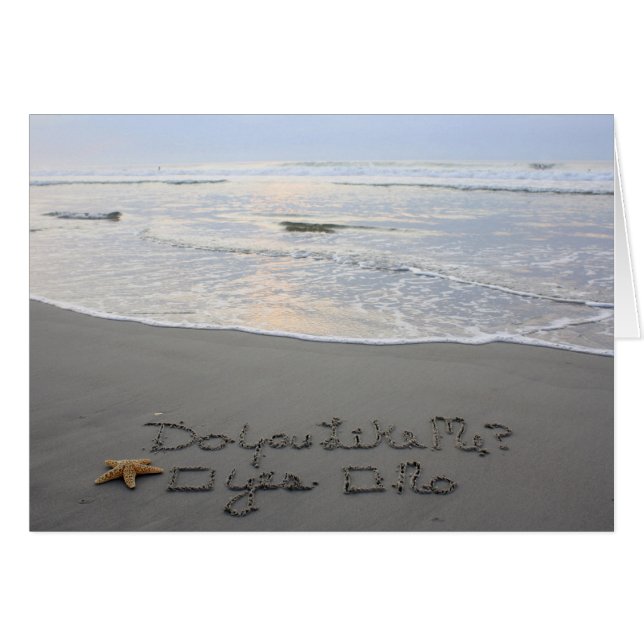 Tarjeta flotante de Beachwrite (Anverso (Horizontal))