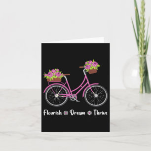 Tarjeta Flourim Dream Thrive Floral Bicicleta Sutil 8