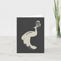 FLOURISH del PAVO REAL en el MORENO Notecard