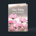 Tarjeta Flower Bouquet Friend Christian Birday Card<br><div class="desc">El Bouquet de Flores Vintage para tu Mejor Amigo Cumpleaños dentro de un versículo incluye Que te duchen con el amor y la alegría de Dios en tu día especial y todos los días</div>