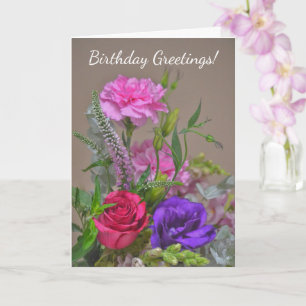 Tarjeta Flower Bouquet Garden Art Card