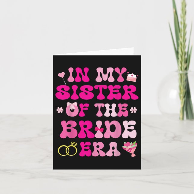 Tarjeta Flower Hearts Matrimonio Boda En Mi Hermana Del (Anverso)