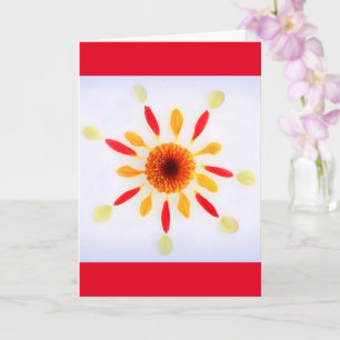 Tarjeta Flower Mandala Cumpleaños