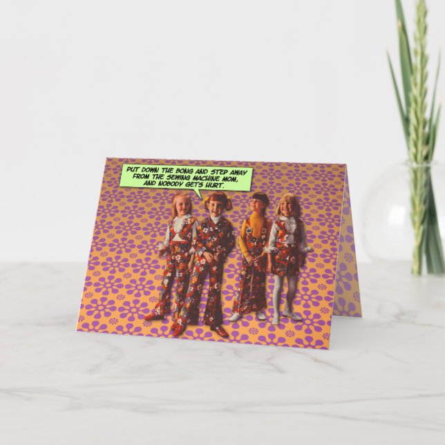 Tarjeta Flower Power [tarjeta de saludo divertida] (Anverso)