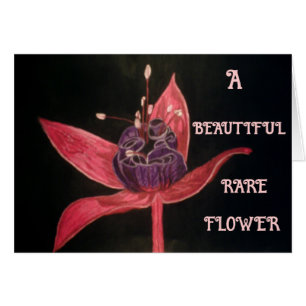 tarjeta FLOWER RARE FLOWER PERSONAL MÁS SENCILLA