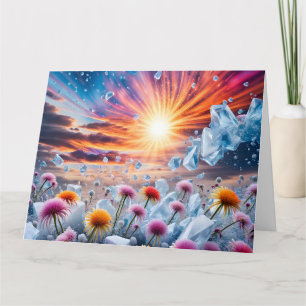 Tarjeta Flower Sunset